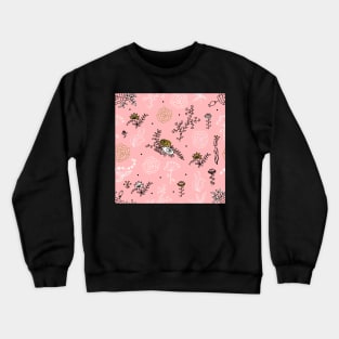 Elegance Seamless pattern with flowers Crewneck Sweatshirt